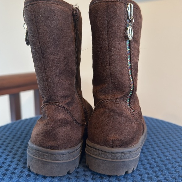 Sonoma life & style lil Madison brown faux fur lined boots booties toddler 9 - Picture 4 of 10